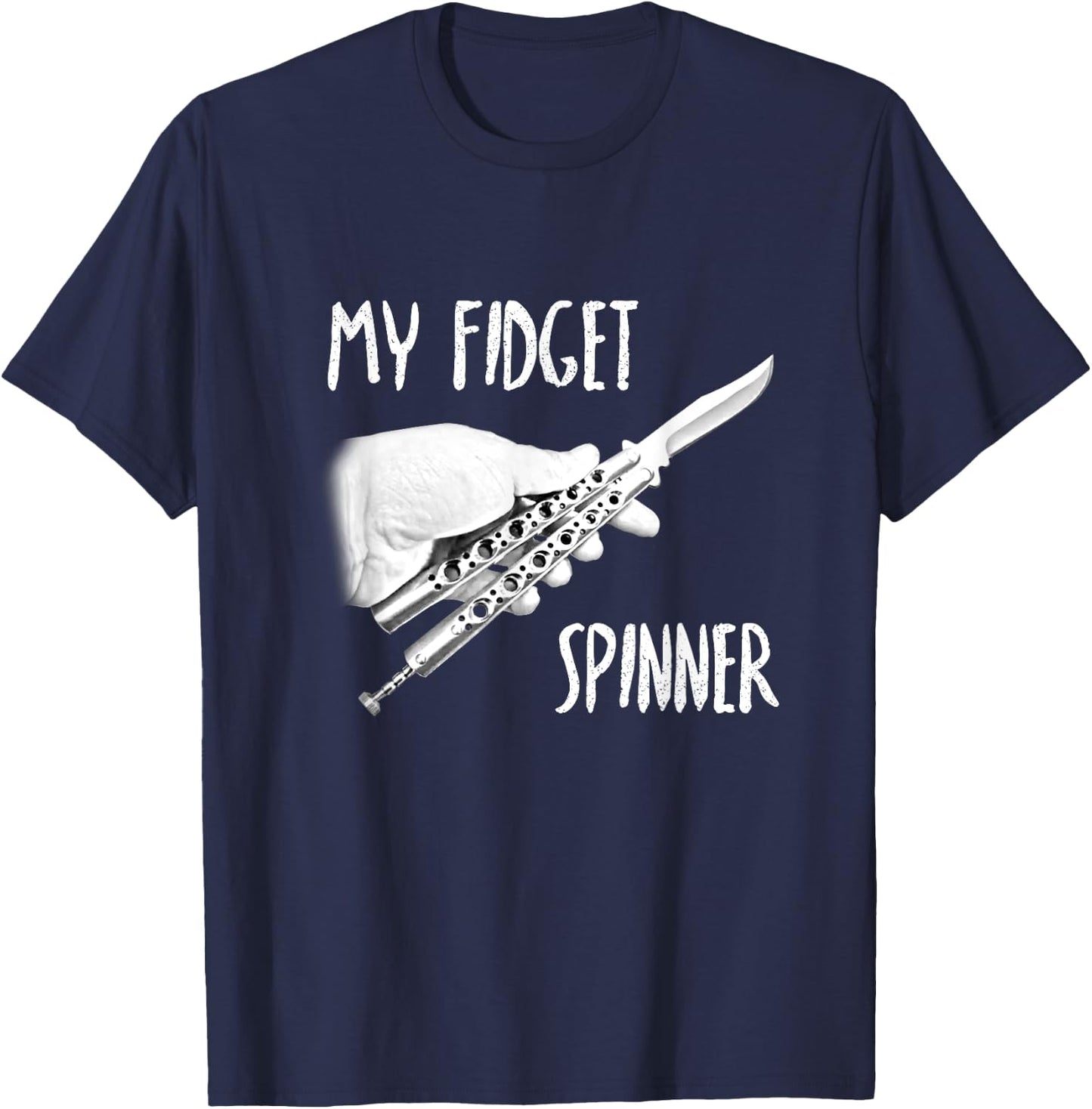 My Fidget Spinner Balisong T-Shirt - T-Shirt | Navy