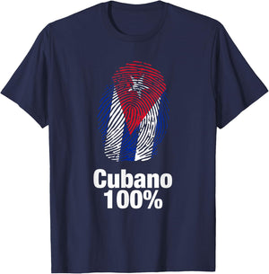 Cubano cien por ciento T-Shirt - T-Shirt | Navy