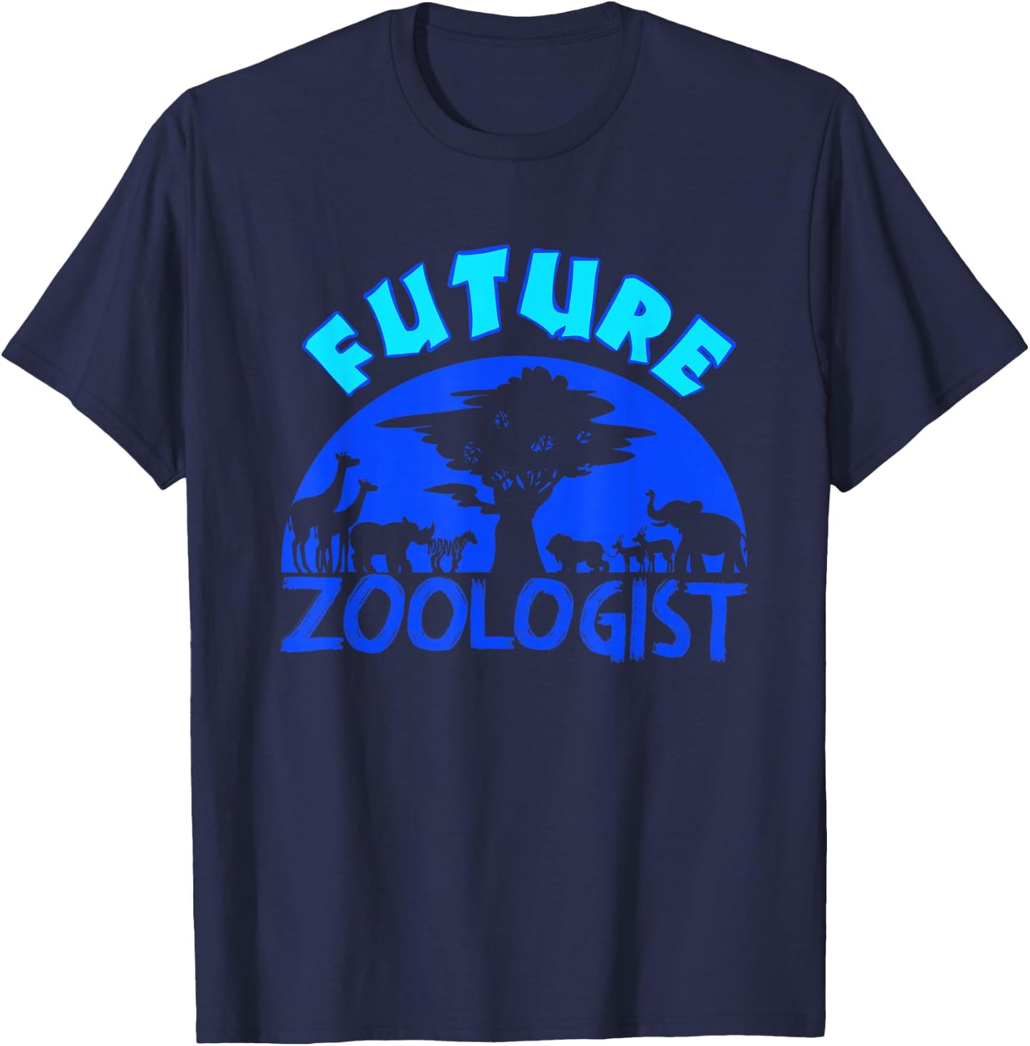 Future Zoologist Cute Zoology Students Funny Zoo Keeper Gift T-Shirt - T-Shirt | Navy