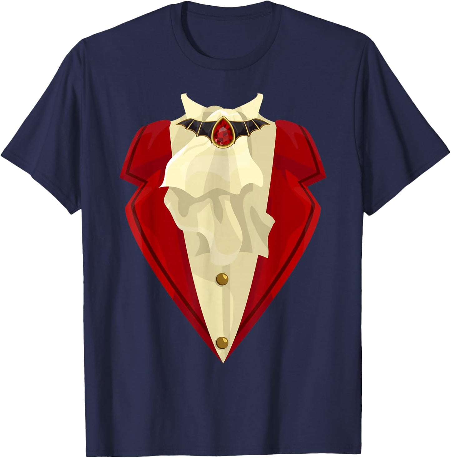 Halloween Vampire Tuxedo Costume Funny Gift T-Shirt - T-Shirt | Navy