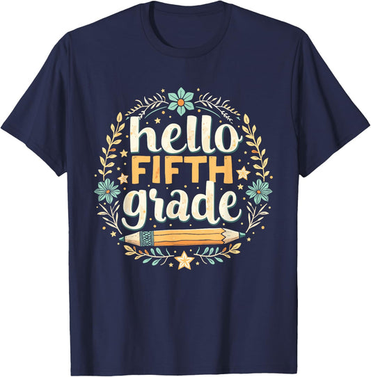 Fifth Grade Classroom Essentials T-Shirt - T-Shirt | Navy