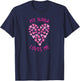 My Nana Loves Me Valentine Hearts for Girls T-Shirt - T-Shirt | Navy