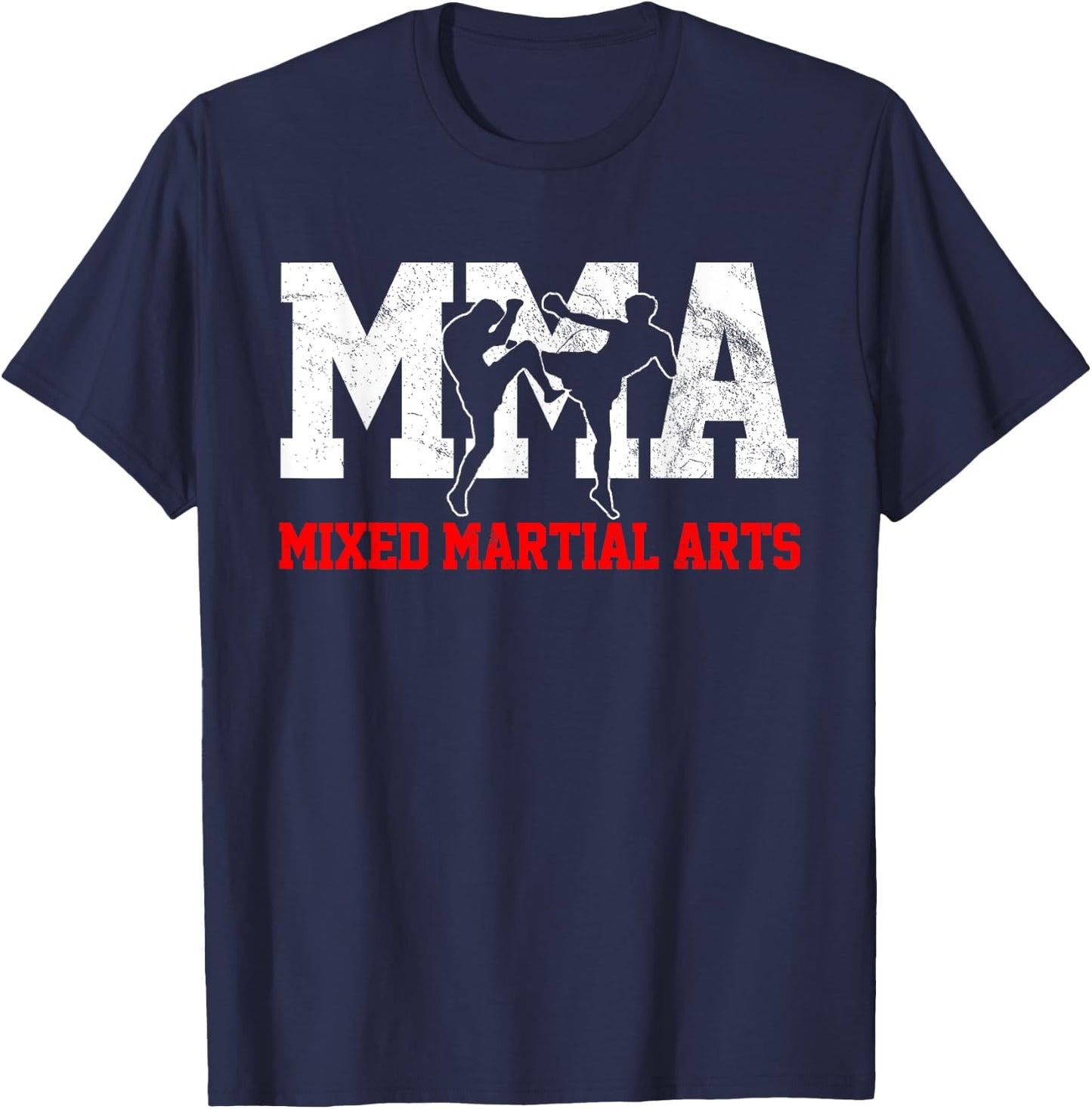 MMA Kickboxin Fighter T-Shirt - T-Shirt | Navy