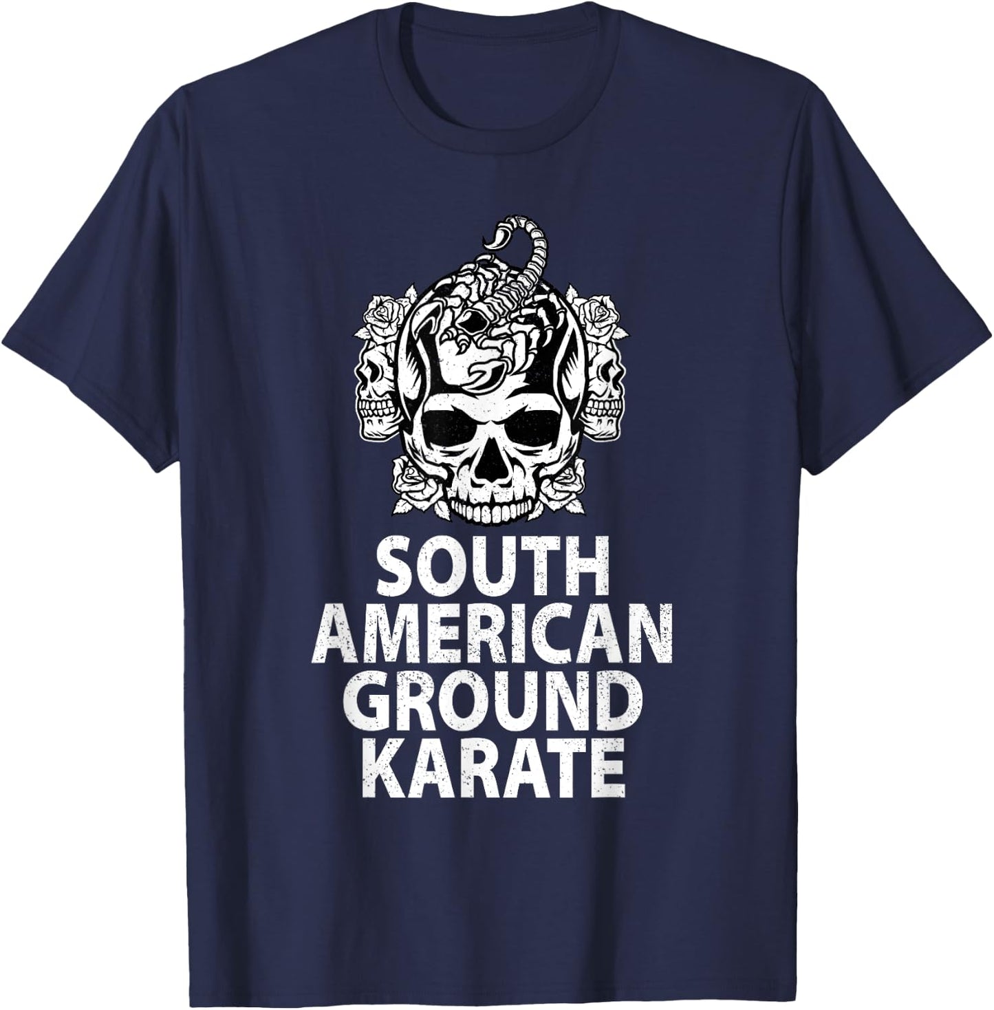 South American Ground Karate BJJ Brazilian Jiu-Jitsu T-Shirt - T-Shirt | Navy