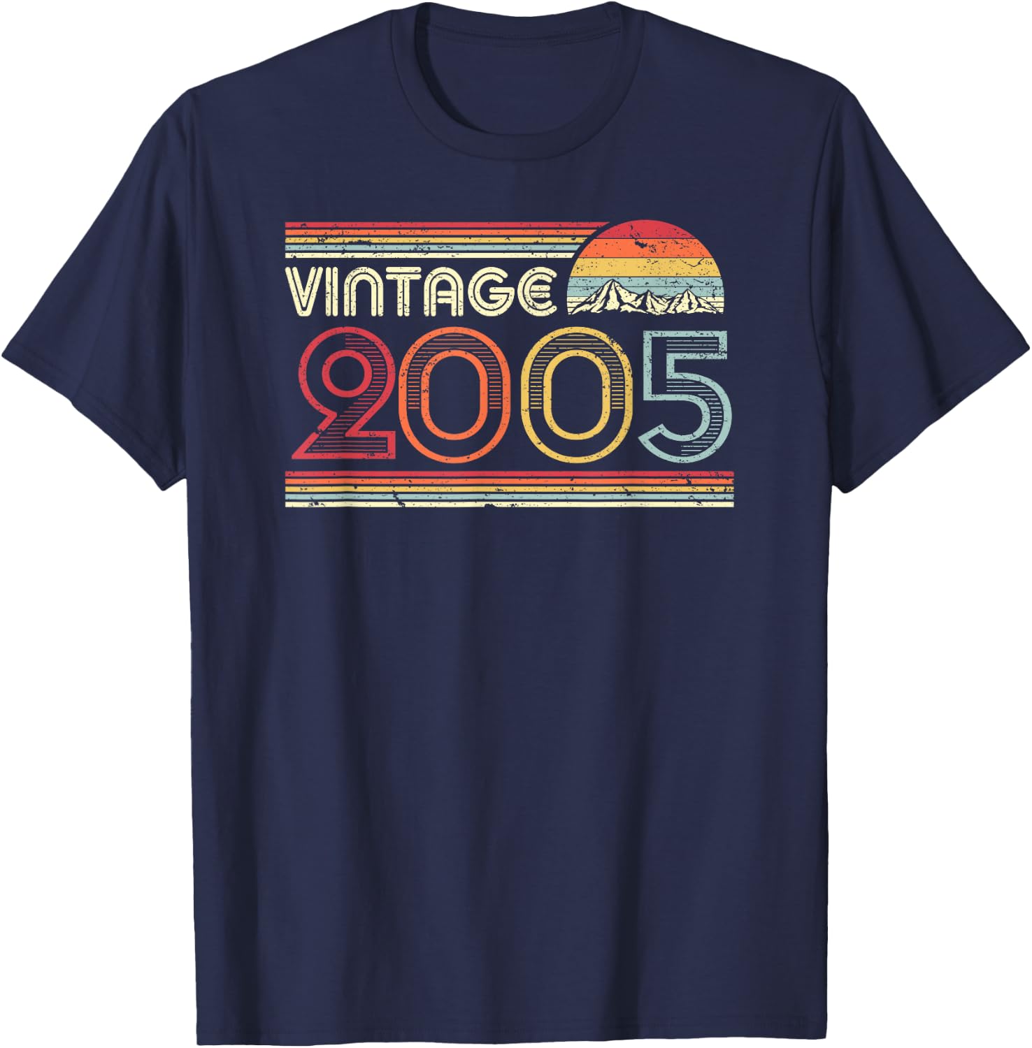 2005 Vintage Shirt, Birthday Gift . Retro Style T-Shirt - T-Shirt | Navy