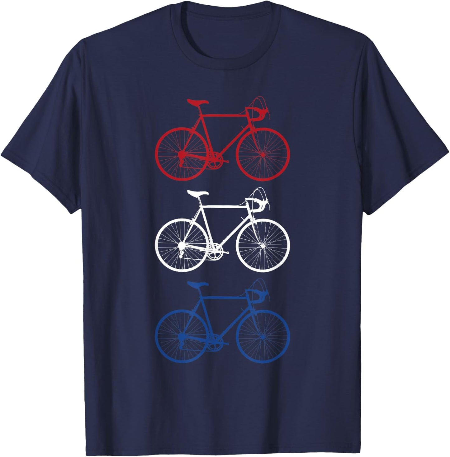 Bicycle Flag Cycling Netherlands Dutch Gift T-Shirt - T-Shirt | Navy