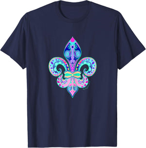 FLEUR DE LIS - Ladies & Youth T-Shirt - T-Shirt | Navy