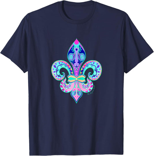 FLEUR DE LIS - Ladies & Youth T-Shirt - T-Shirt | Navy