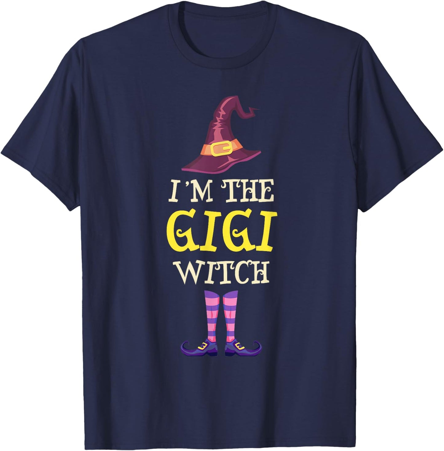 I'm The Gigi Witch Costume Halloween Funny Witchy T-Shirt - T-Shirt | Navy