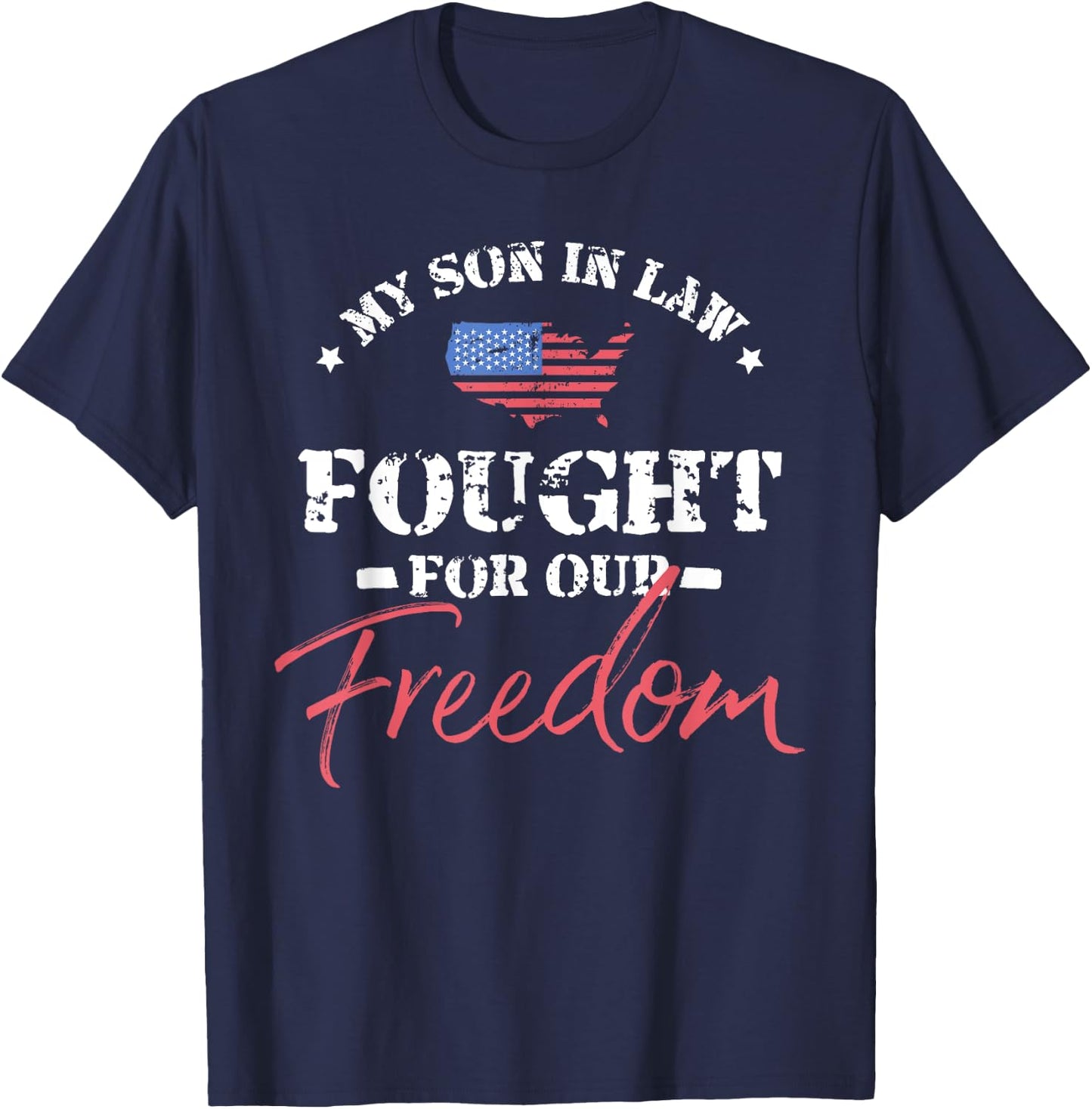 My Son in Law Is a Veteran T-Shirt - T-Shirt | Navy