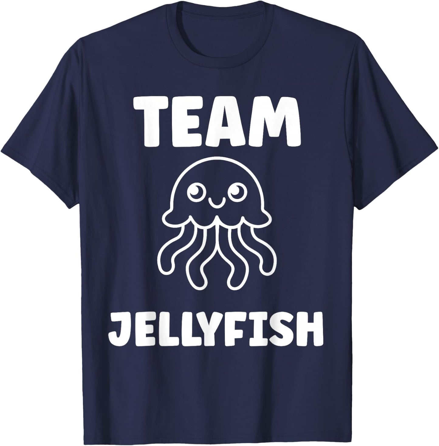 Sea animals Jellyfish cute simple team Jellyfish T-Shirt - T-Shirt | Navy