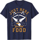 Disney Pocahontas Meeko Just Here for The Food Portrait Small T-Shirt - T-Shirt | Navy