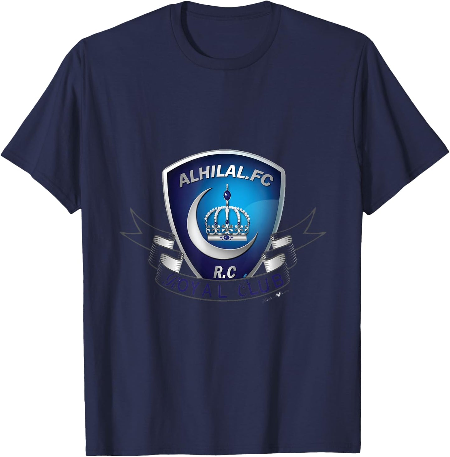 Al-Hilal Soccer football Saudi Team Fan Alhilal T-Shirt - T-Shirt | Navy