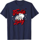 Feelin Lucky Gambling Casino Playing Cards & Dice T-Shirt - T-Shirt | Navy