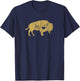 I Love Buffaloes Golden Buffalo Bison Lover Gift Ideas T-Shirt - T-Shirt | Navy