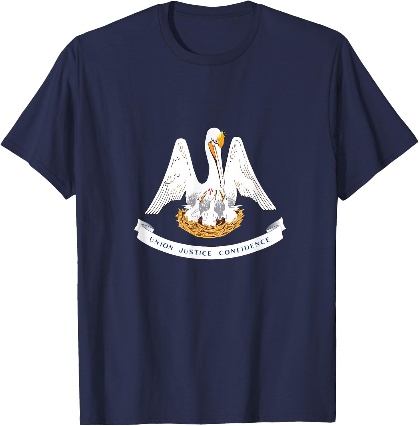Louisiana State Flag T-Shirt - T-Shirt | Navy