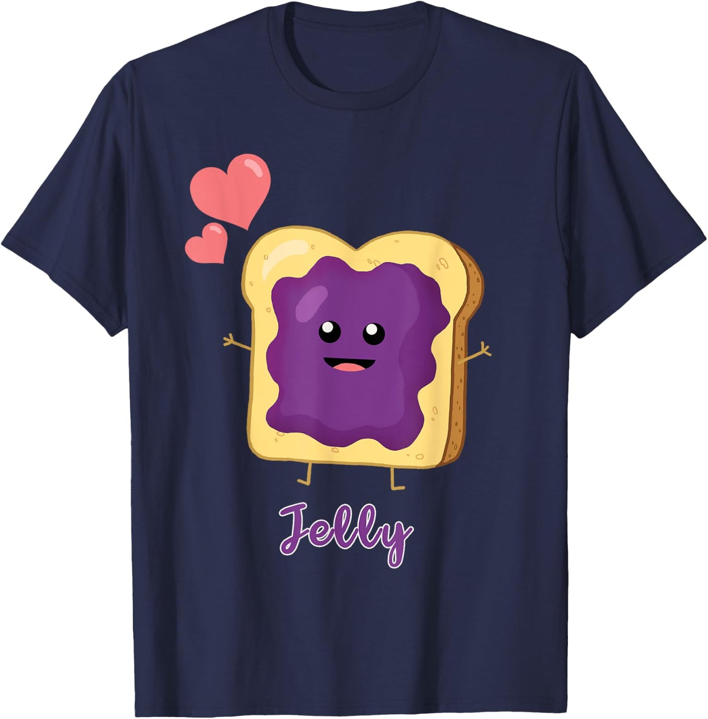 Matching Best Friend Jelly PB&J T-Shirt - T-Shirt | Navy