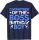 Godmother Of The Boss Birthday Party Outfit Like A Boss T-Shirt - T-Shirt | Navy