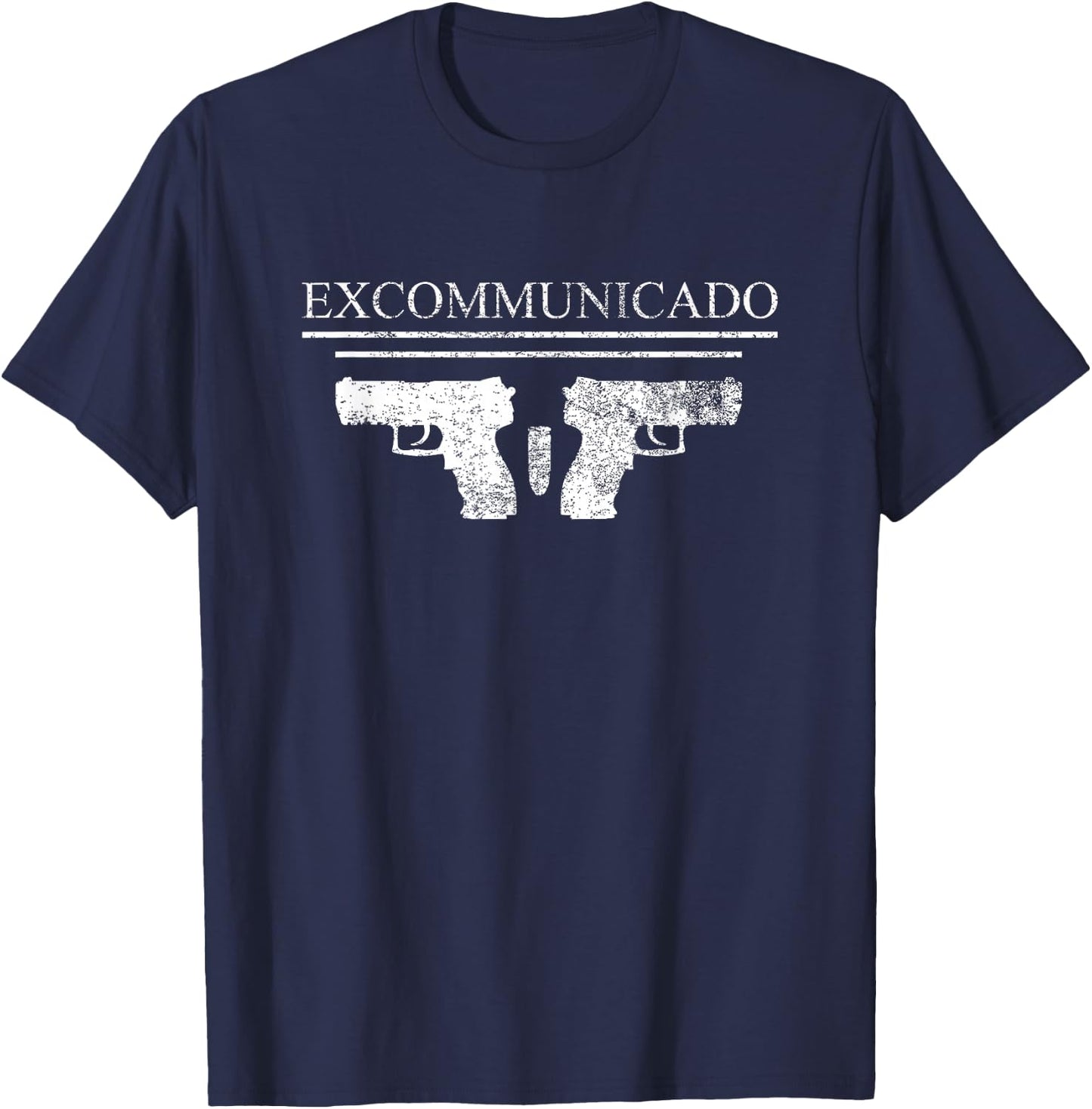 Excommunicado Novelty P30L Pistol Gun Gift Small T-Shirt - T-Shirt | Navy