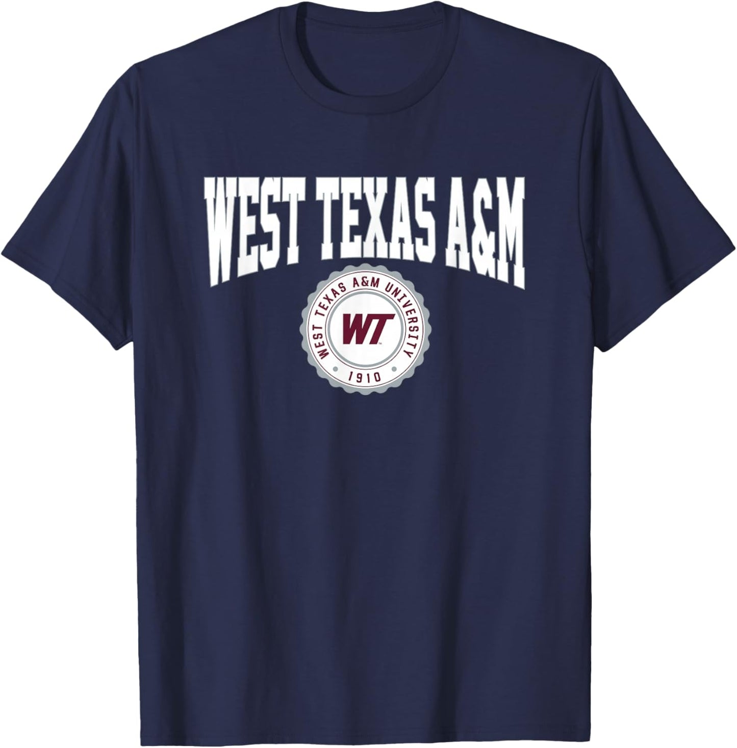 West Texas A&M WTAMU Buffaloes Collegiate Seal T-Shirt - T-Shirt | Navy