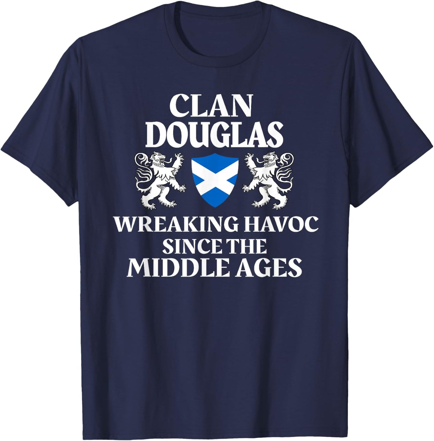 Douglas Scottish Family Clan Scotland Name T-Shirt - T-Shirt | Navy