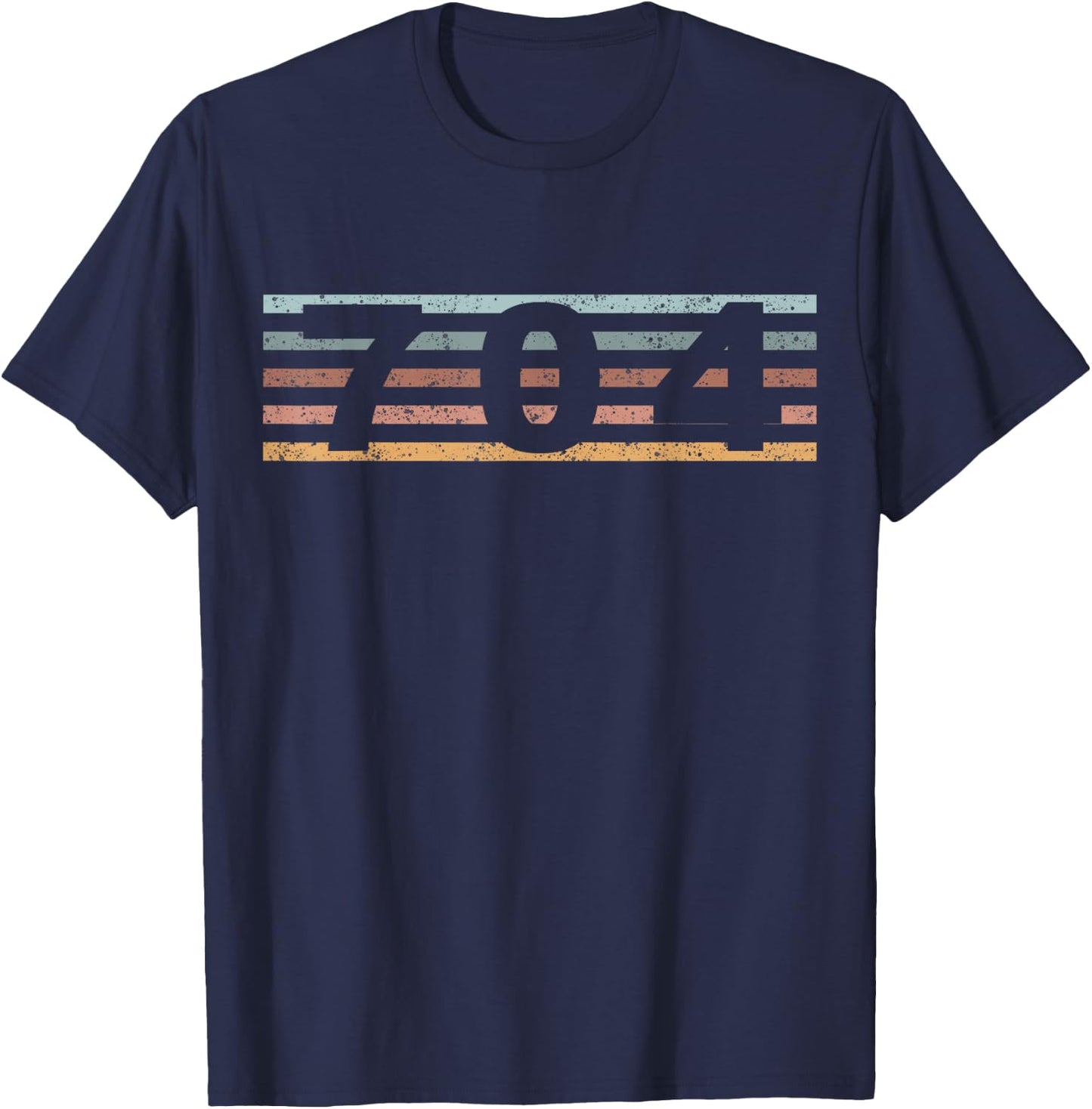 704 Area Code Retro North Carolina Charlotte T-Shirt - T-Shirt | Navy