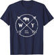 Wyoming Adventure Est 1890 Buffalo Arrows State Hometown T-Shirt - T-Shirt | Navy
