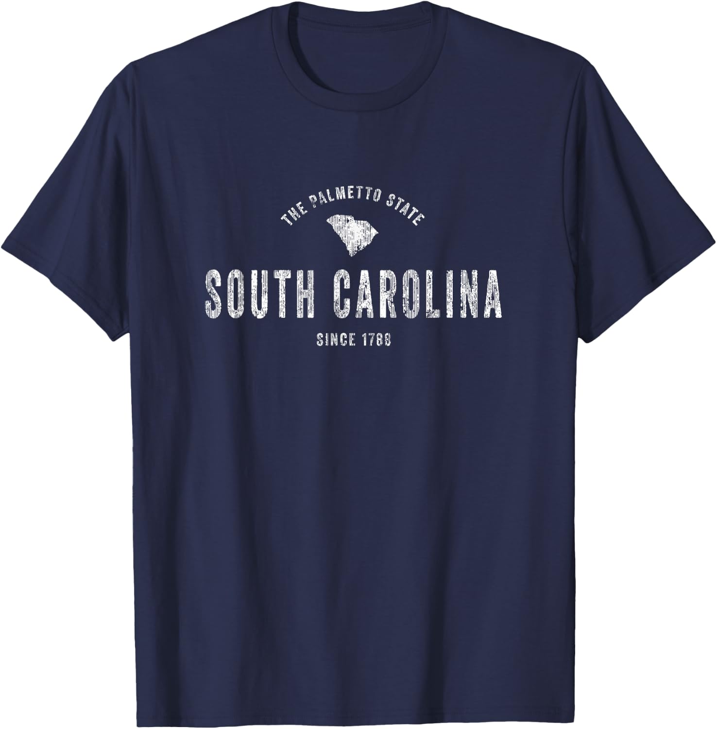 South Carolina Vintage Sports Design Retro SC T-Shirt - T-Shirt | Navy