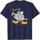 Now Serving Hot Tea - Funny Spill the Tea T-Shirt - T-Shirt | Navy