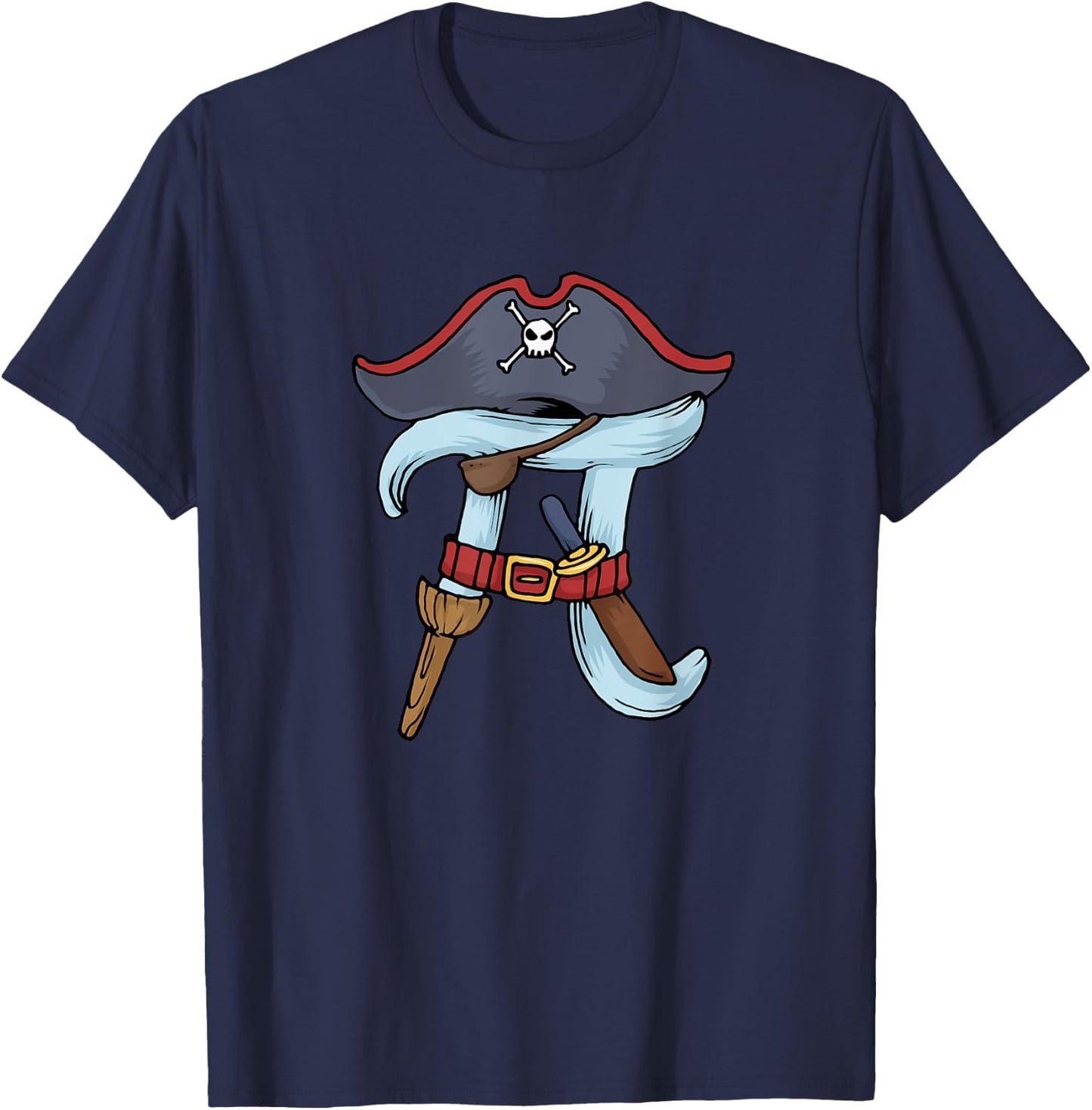 Pi Rate Funny Maths Pi Pirates T-Shirt - T-Shirt | Navy