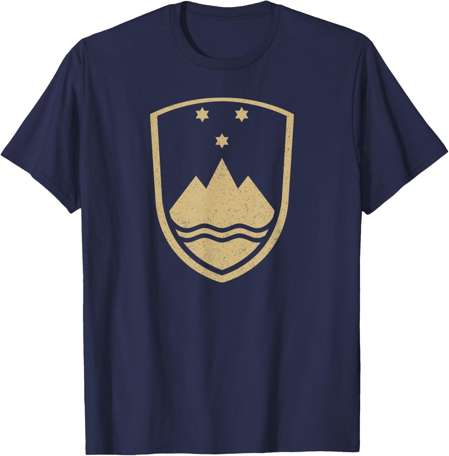 Slovenia Coat of Arms Slovenian Flag Symbol T-Shirt - T-Shirt | Navy