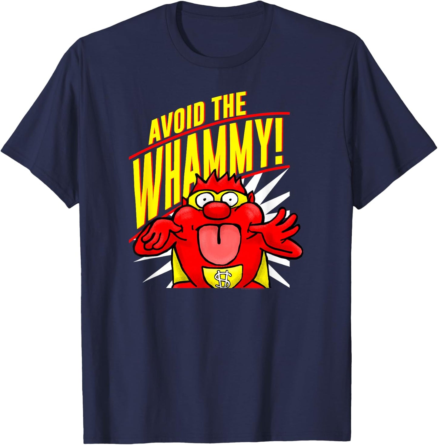 Press Your Luck: Avoid the Whammy T-Shirt - T-Shirt | Navy