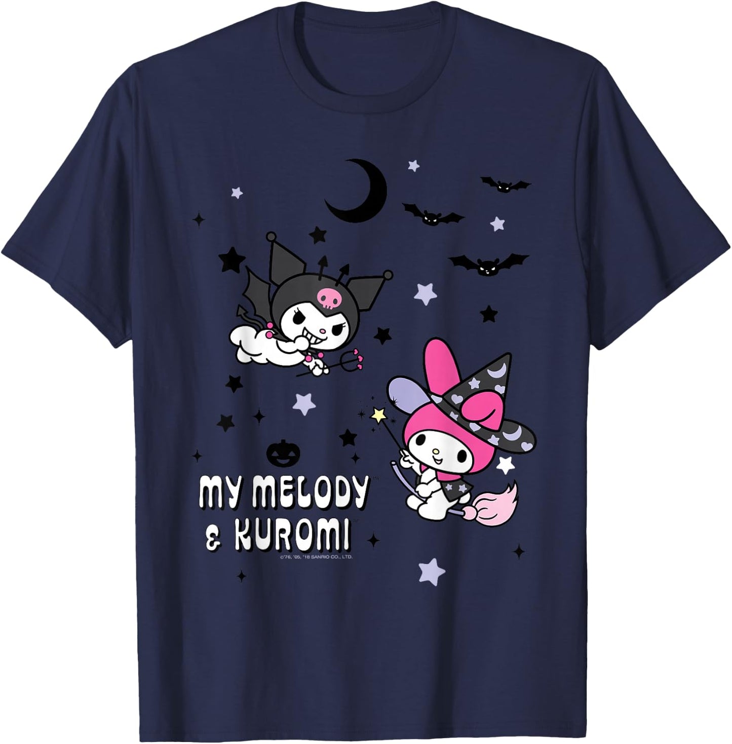 My Melody and Kuromi Halloween Shirt T-Shirt - T-Shirt | Navy