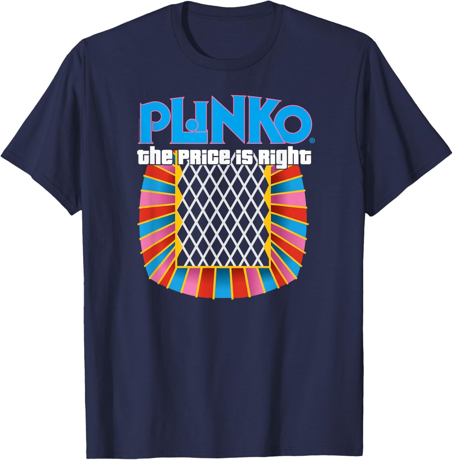 Price is Right -Adults Black Plinko , Small T-Shirt - T-Shirt | Navy