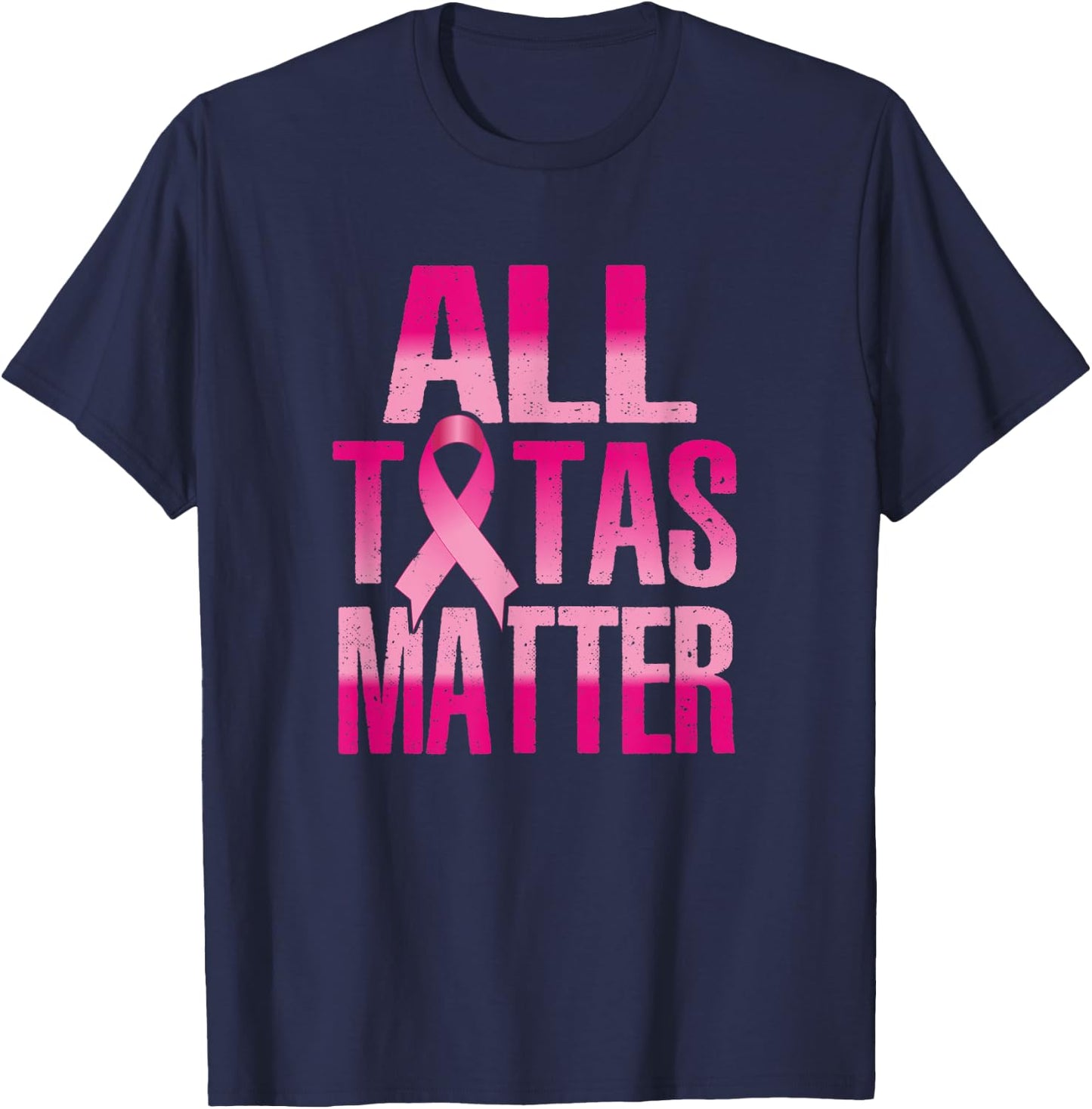 Save The Tatas Shirts Funny Breast Cancer Awareness T-Shirt - T-Shirt | Navy