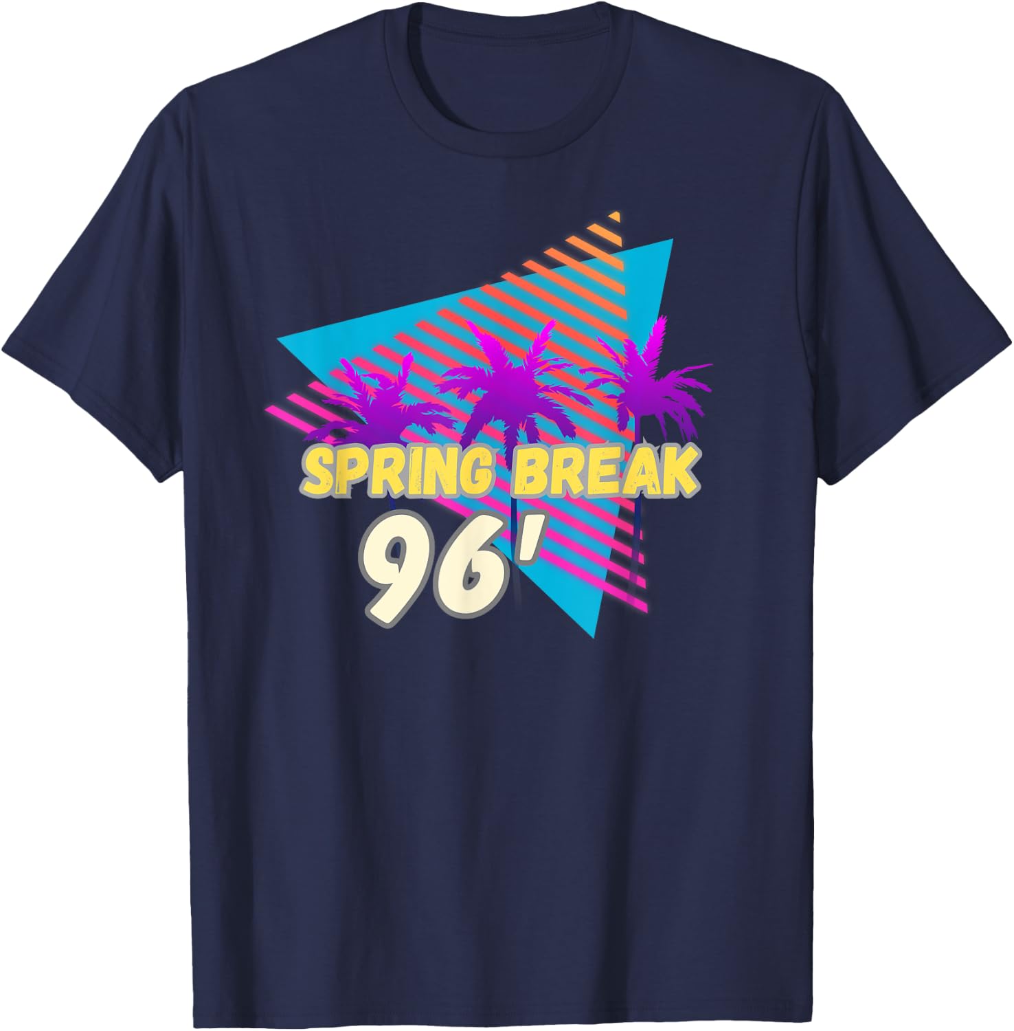 Spring Break 96 | 90s Beach Party Wear T-Shirt - T-Shirt | Navy