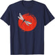 Zen Circle Japanese Dragonfly Sun Yoga T-Shirt - T-Shirt | Navy