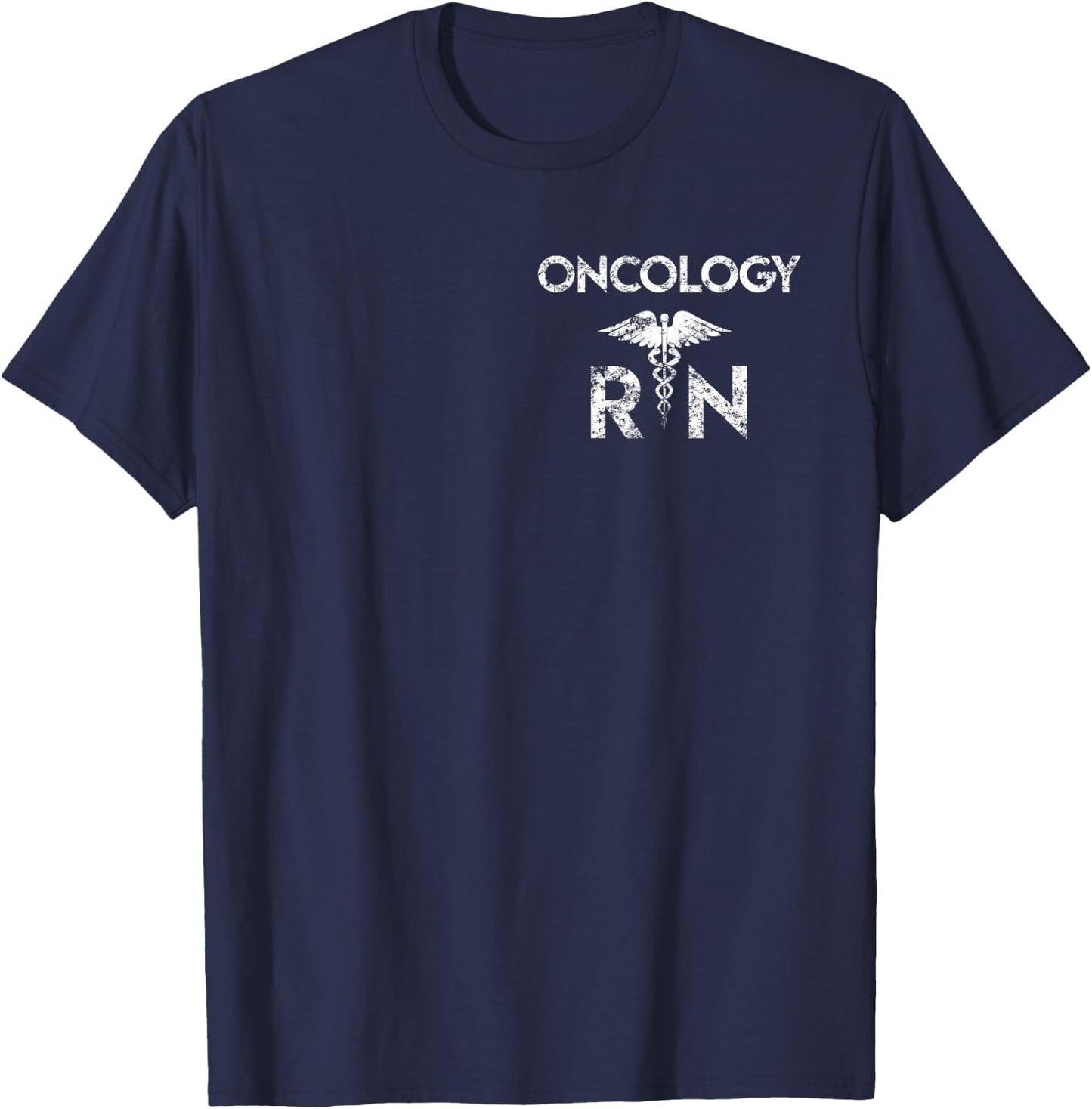Vintage Oncology Shirt Doctor Nurse Cancer Care Gift T-Shirt - T-Shirt | Navy