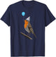 Bird Motif Robin Bird Animal Drawing Birthday T-Shirt - T-Shirt | Navy