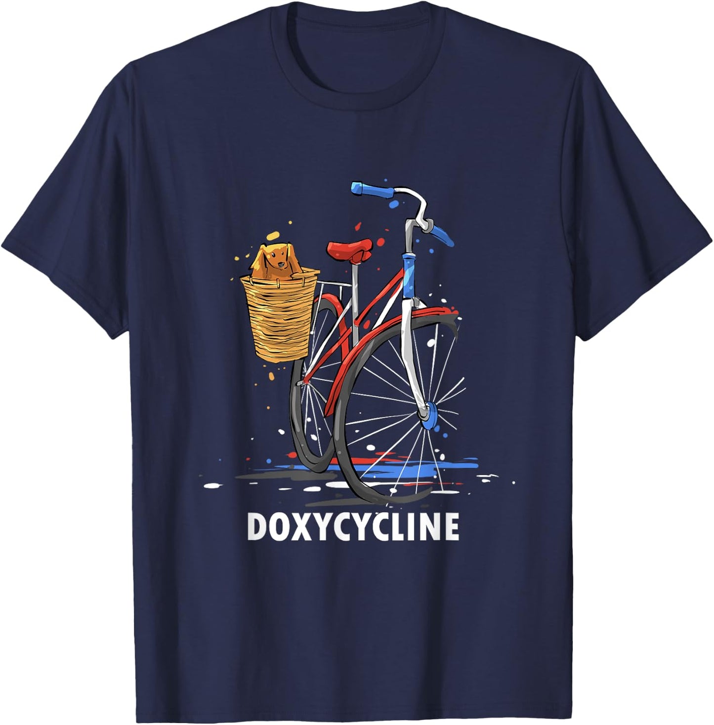 Funny and nerdy Doxycycline pharmacology Design for nurses T-Shirt - T-Shirt | Navy
