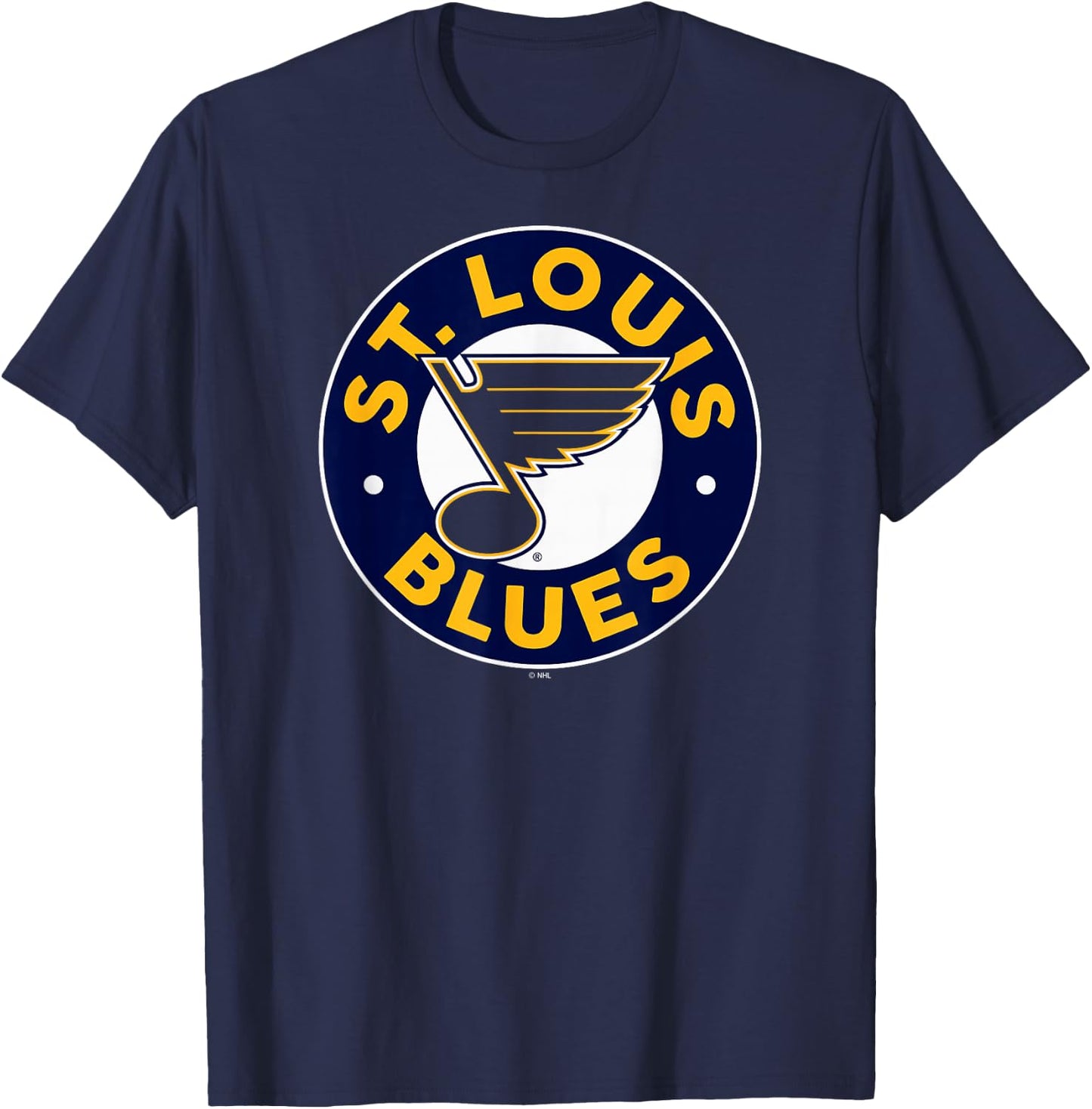 St. Louis Blues Symbol Royal Blue Officially Licensed T-Shirt - T-Shirt | Navy