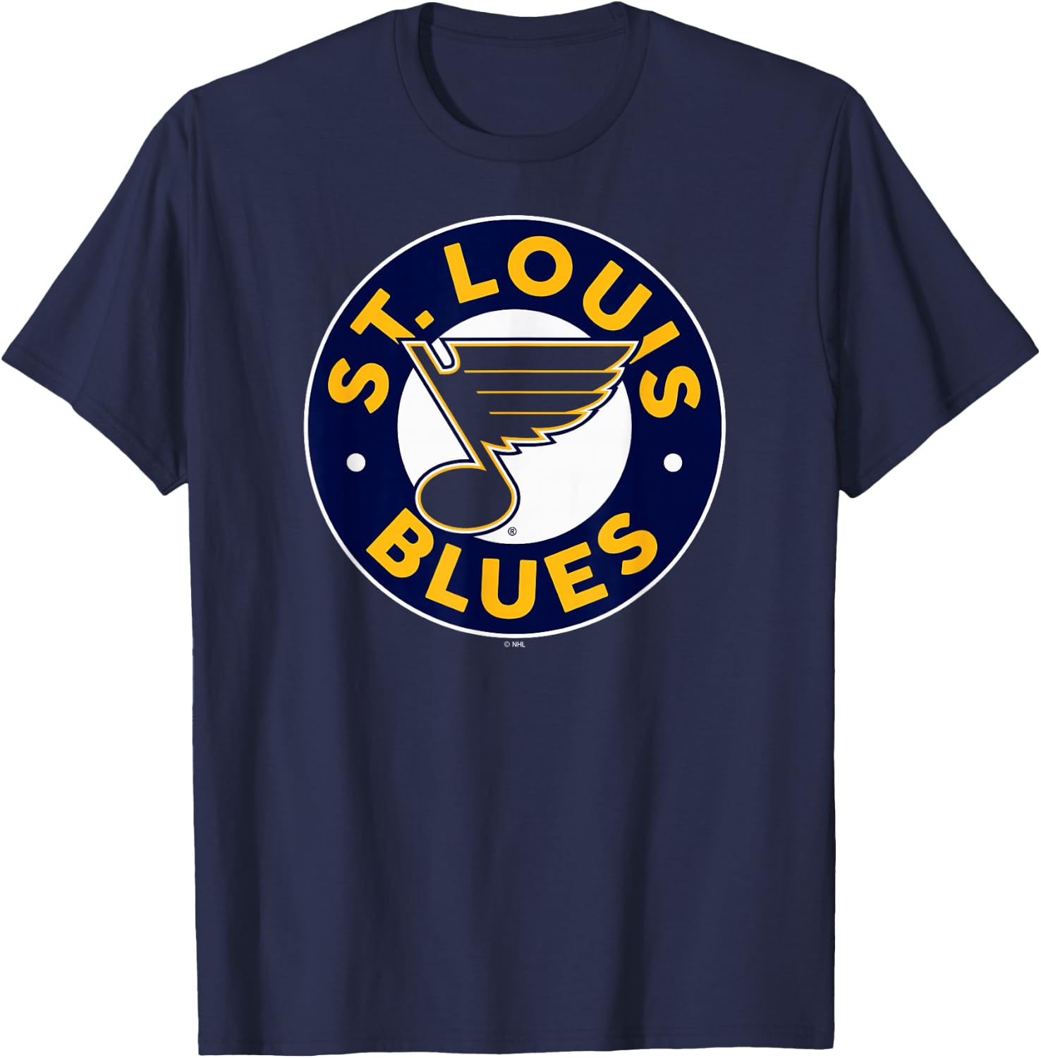St. Louis Blues Symbol Royal Blue Officially Licensed T-Shirt - T-Shirt | Navy