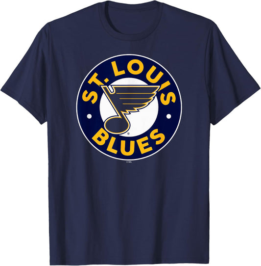 St. Louis Blues Symbol Royal Blue Officially Licensed T-Shirt - T-Shirt | Navy