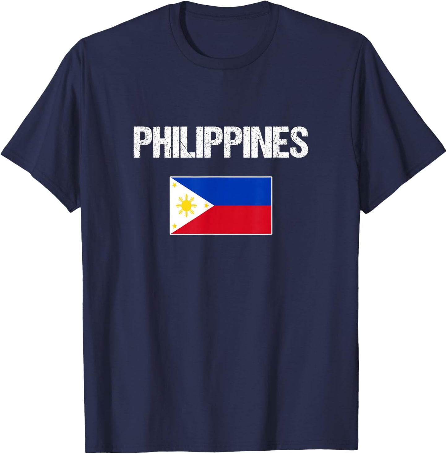 Philippines Filipino Flag Women Youth Kids T-Shirt - T-Shirt | Navy