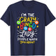 I'm The Crazy Bingo Lady People Warn You About Funny Gift T-Shirt - T-Shirt | Navy