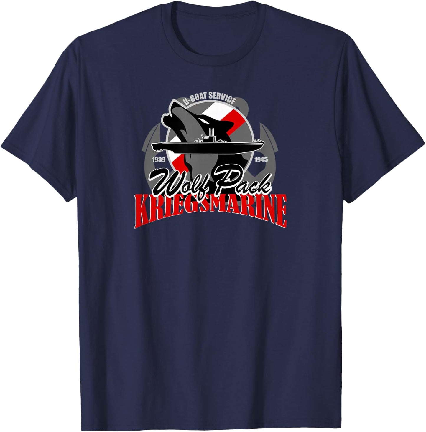 U-boat - Wolf Pack Kriegsmarine T-Shirt - T-Shirt | Navy
