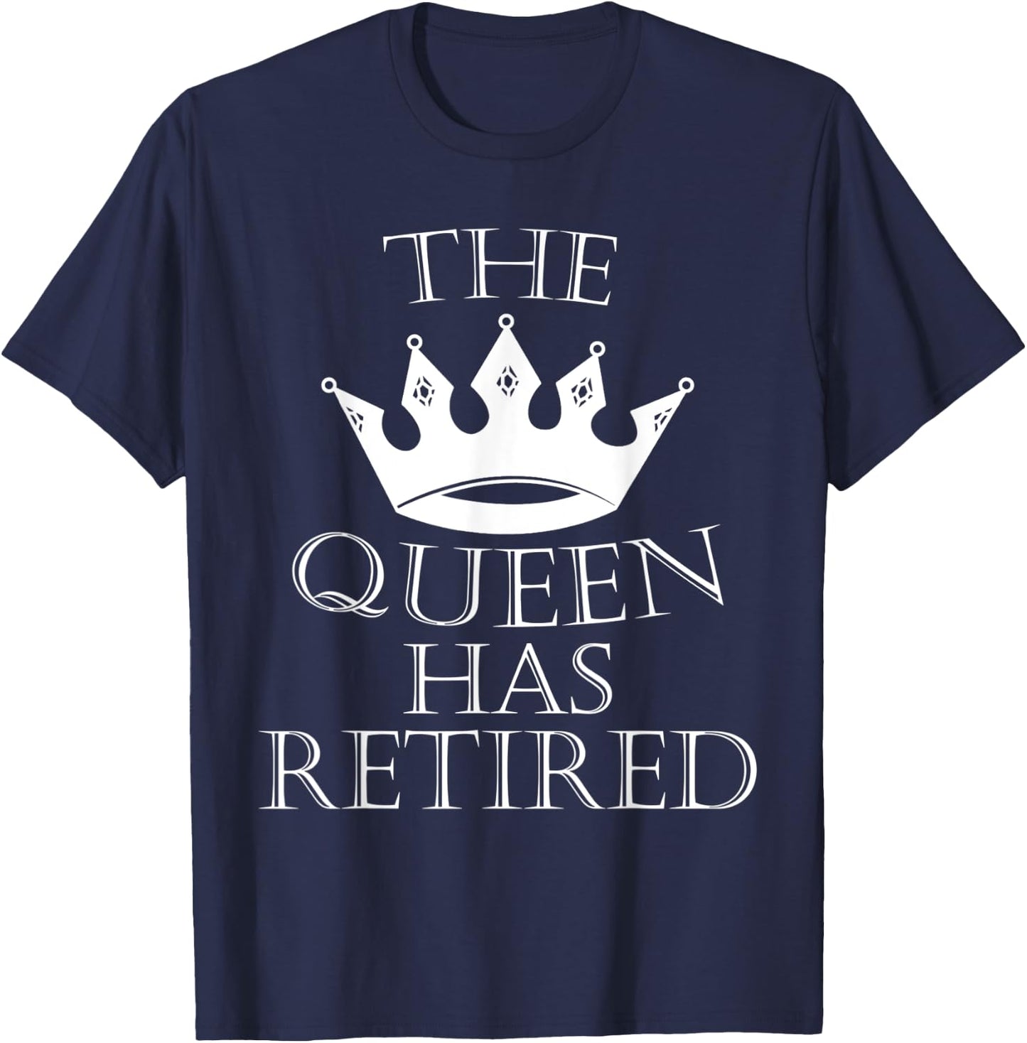 Purple "The Queen Has Retired" T-Shirt - T-Shirt | Navy