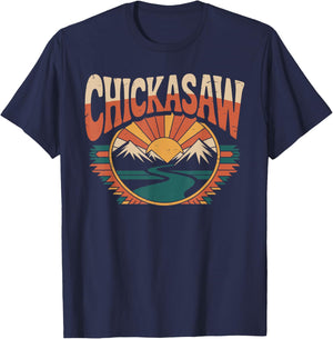 Retro Chickasaw Shirt Vintage City Chickasaw T-Shirt - T-Shirt | Navy
