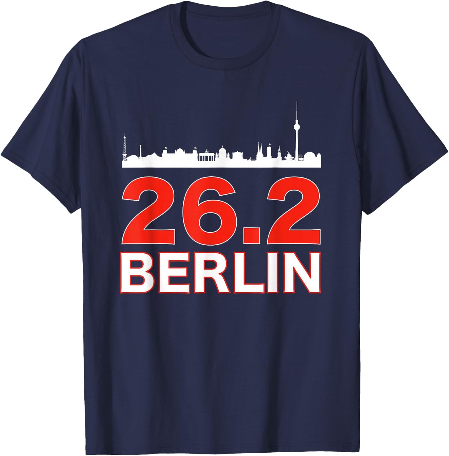 Run Berlin 26.2 Marathon Clothin for Berlin Marathoner T-Shirt - T-Shirt | Navy