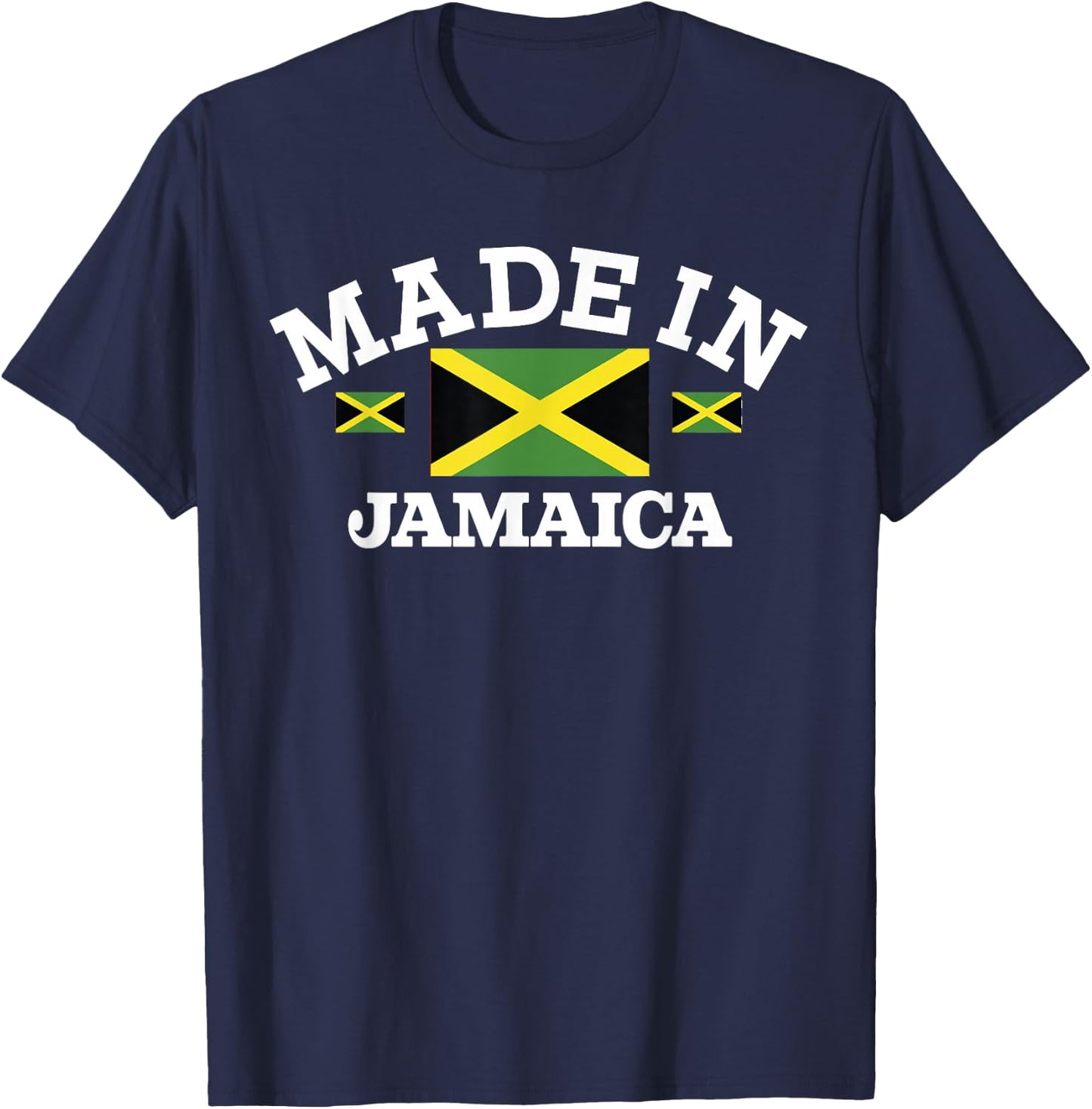 Made In Jamaica Jamaican Flag T-Shirt - T-Shirt | Navy